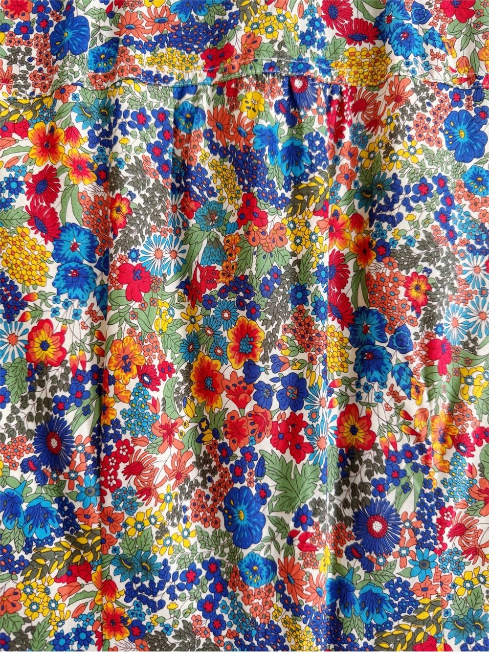 Sz 00 J. Crew Cotton Midi A-Line Shirt Dress In Liberty Margaret Annie Print EUC - Picture 4 of 6